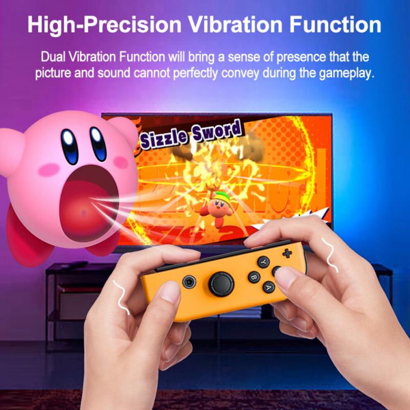 (Purple Orange) Joypad For Switch Joy Controller For Nintendo Switch Wireless Gamepad