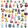Super Mario Edition Action Figure Set - Mario, Princess & Poison Mushroom Collectible Toy Decor for Cake Topping