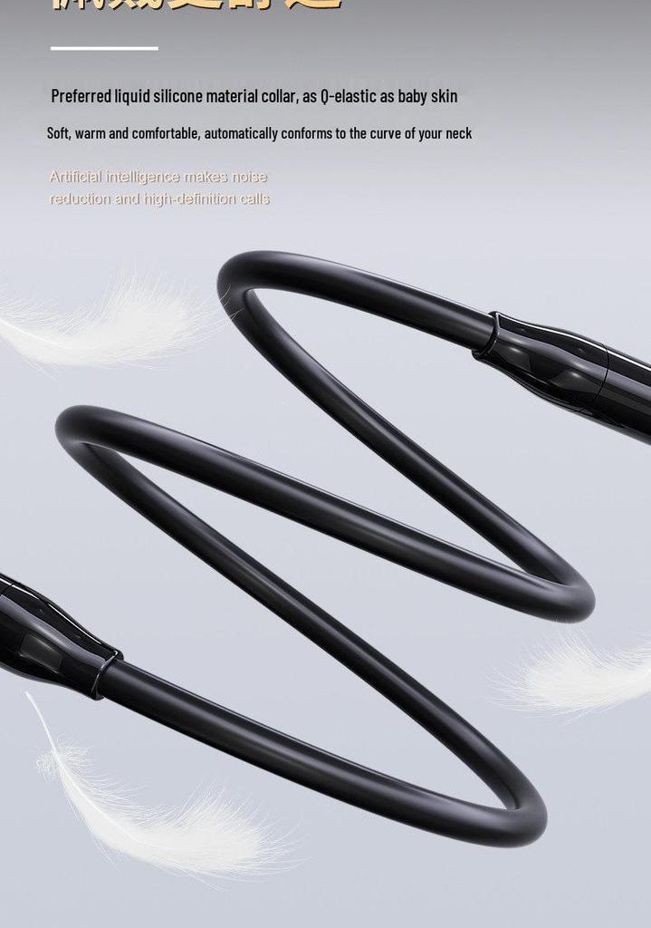 2026 Model Genuine Bluetooth Neckband Earphones: 200-Hour Battery, In-Ear Noise Cancellation, Perfect for Gaming and Sports.