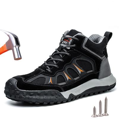 New Safety Boots Men Work Sneakers Indestructible Shoes Protective Boots Anti-smash Anti-puncture Work Safety Shoes