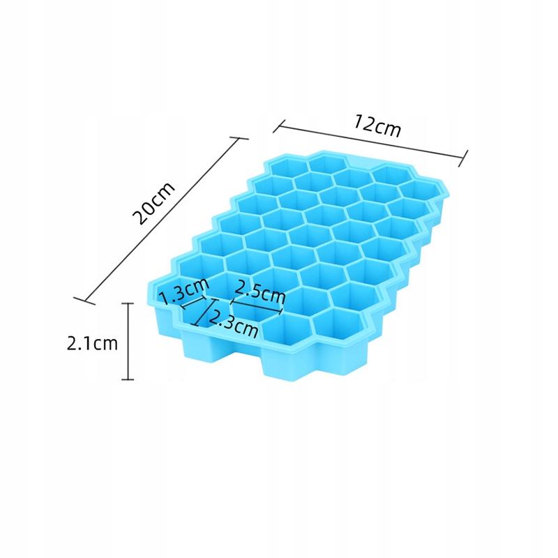 Silicone Ice Tray With Hex Lid, Large