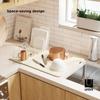 Official Umbra Dish Drainer/Drying Mat with Dish Stand, Linen, UDRY 21018697354
