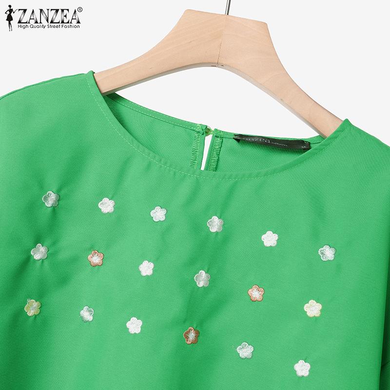 ZANZEA Women 3/4 Sleeve Blouse and Long Skirts Casual Two Piece Suit Sets