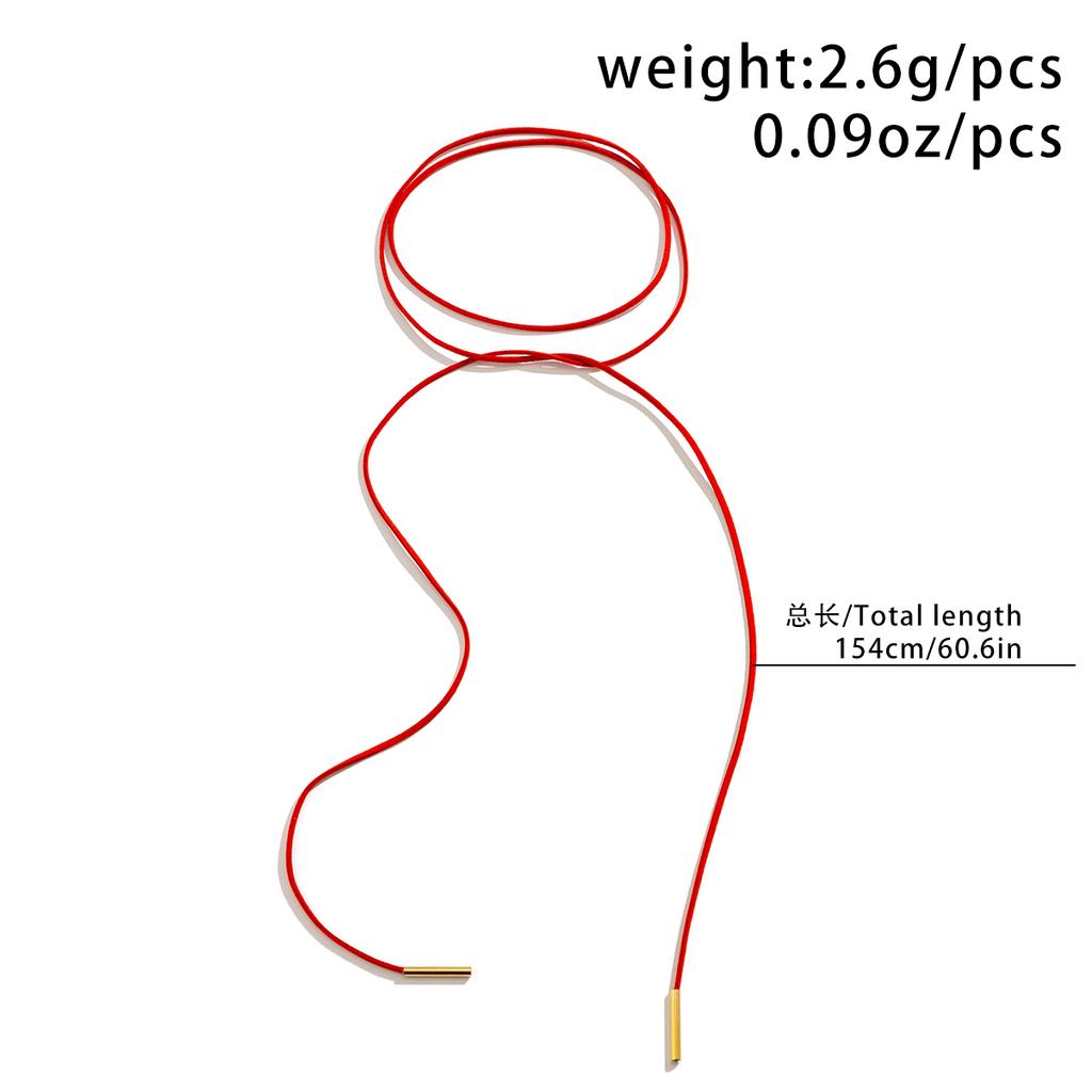 Einfache Lange Seilkette Choker Halsketten für Damen Trendiger Eleganter Schnürkragen 2026 Mode Schmuck Accessoires am Hals