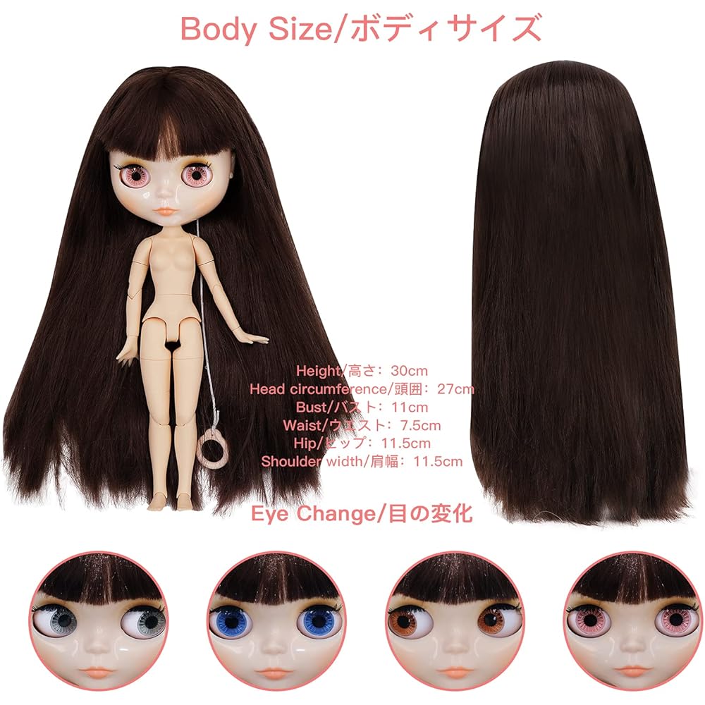 BJD Doll 12 Inch Practice Doll 4 Color Eye Change Hand Swap Festival Girl Gift
