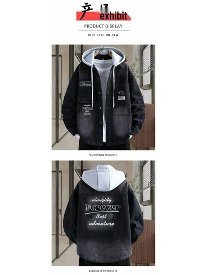Men's Trendy Denim Jacket - Youthful Spring/Autumn Casual Outerwear