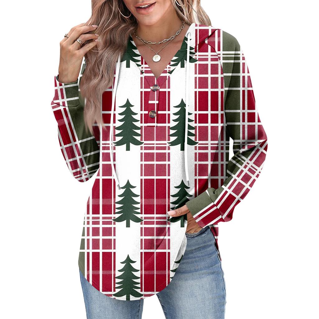 Women's Fashion Women's Lightweight Long Sleeve Pullover With Pockets Preppy Graphic Hoodie