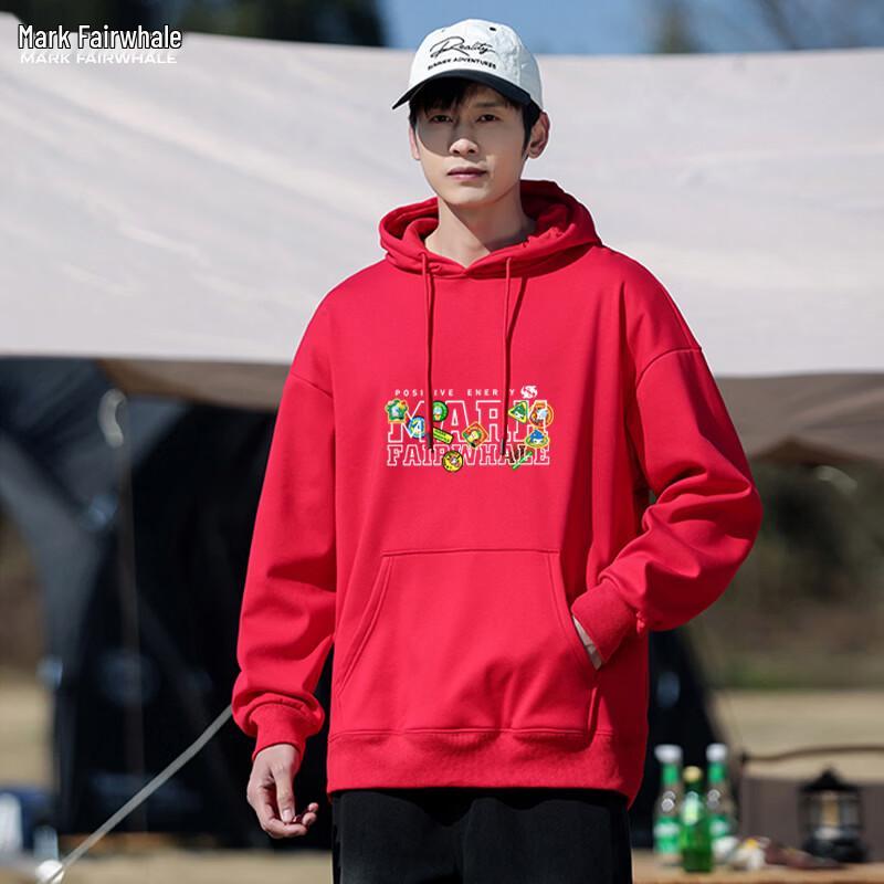 MARK FAIRWHALE Cotton Fleece Hooded Sweatshirt