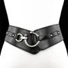 Neue Mode Elastischer Breiter Gürtelriemen Vintage Damen Kunstleder Schnalle Elastischer Breiter Gürtelriemen Einfarbiges Taillenband