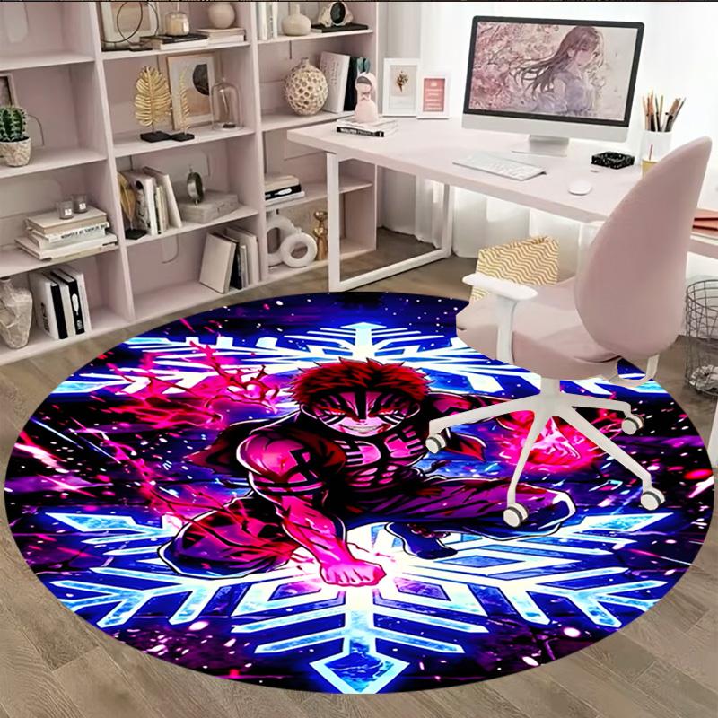 1pc Akaza  Carpet, Round Rug, Comfortable, Suitable for Entryways, Living Rooms, Office, And Bedrooms, Christmas Decoration