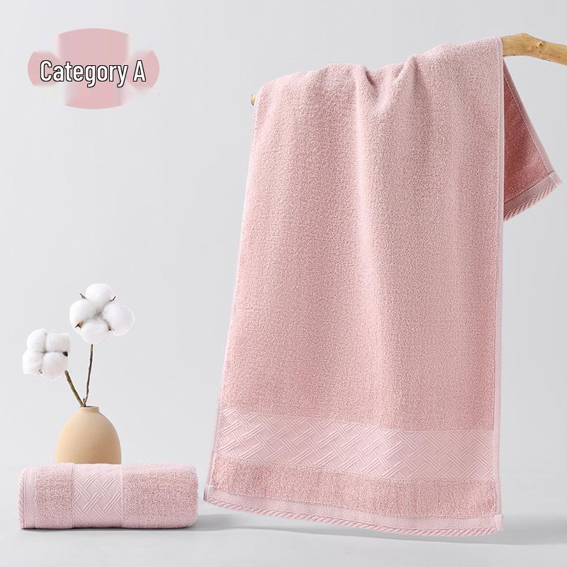 Thick Pure Cotton Bath Towel, A-Class, 32-Strand, Absorbent, for Home & Face Wash