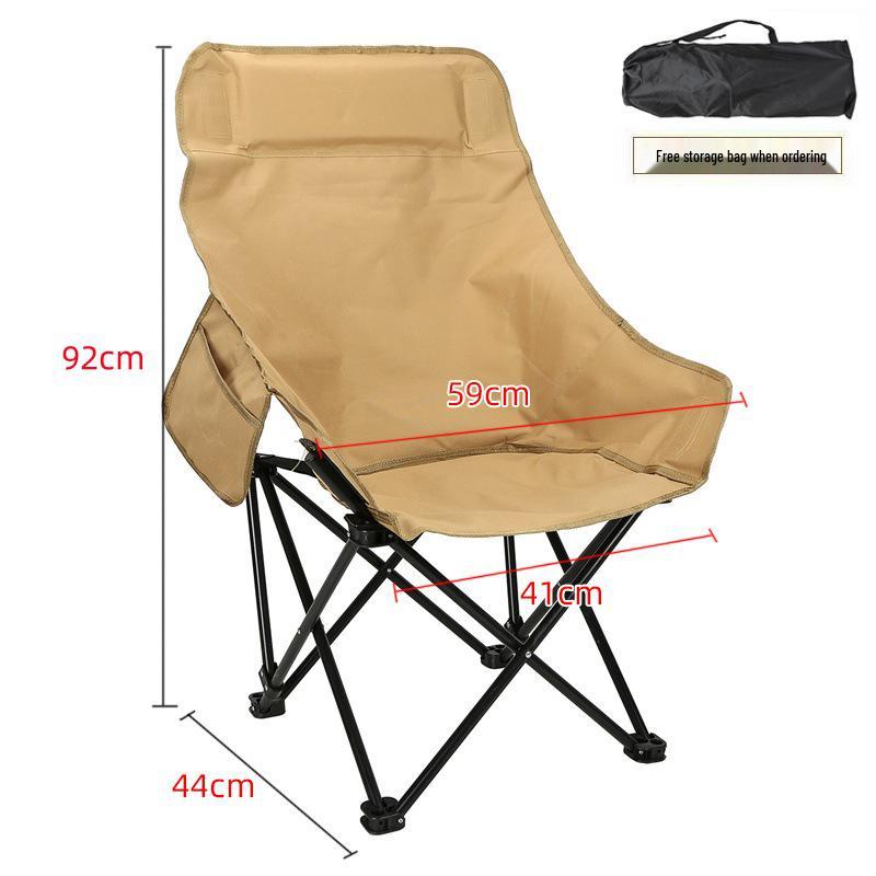 Portable High Back Outdoor Moon Chair for Camping and Beach