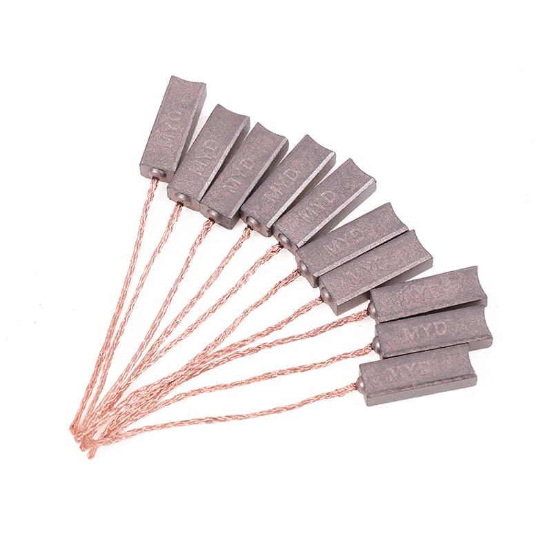 10 szt. 4,5X6,5X20 mm Wysokomiedziowe Szczotki Węglowe Generatora Regulator Alternatora Dla Byd