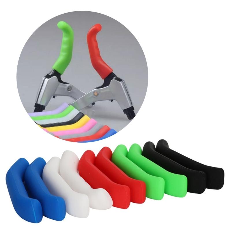 2Pcs Bike Brake Lever Cover Anti-Slip Brake Lever Protections Sleeve Grips Waterproof Silicone Bike Brake Handle Sleeve