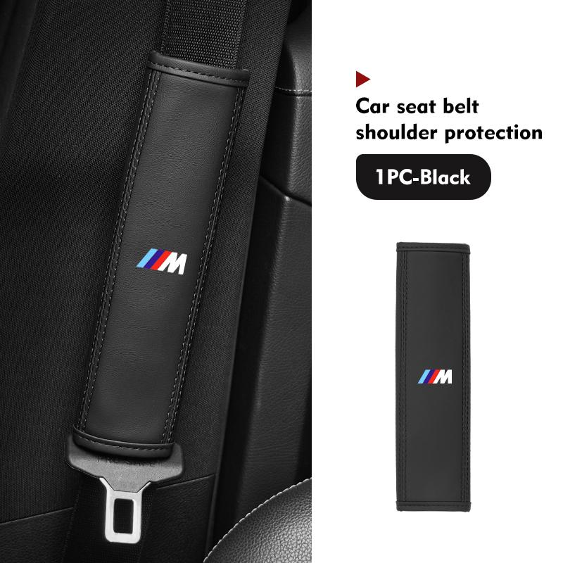 For BMW Leather Car Seat Belt Shoulder Protector Seat Belt Cover Performance X1 X3 X5 E39 E46 E90 F20 E60 F30 M3 M5