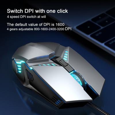 Laptop Mouse Fashionable DPI Adjustable RGB Laptop Mouse High Sensitivity Optical Game Mouse Laptop Mouse Computer Accessories