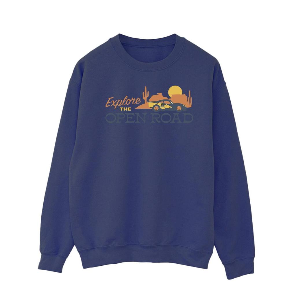 Disney Mens Cars Explore The Open Road Sweatshirt