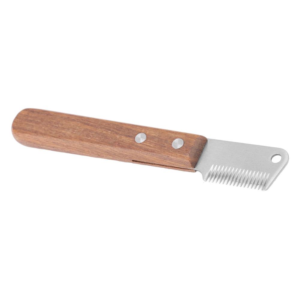 Stainless Steel Dog Stripping Tool Smooth Ergonomic Terrier Grooming Tool Sturdy Pet Hair Remover Dog Coat Stripping