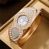 2026 New Round Diamond Set European Style Bracelet Watch