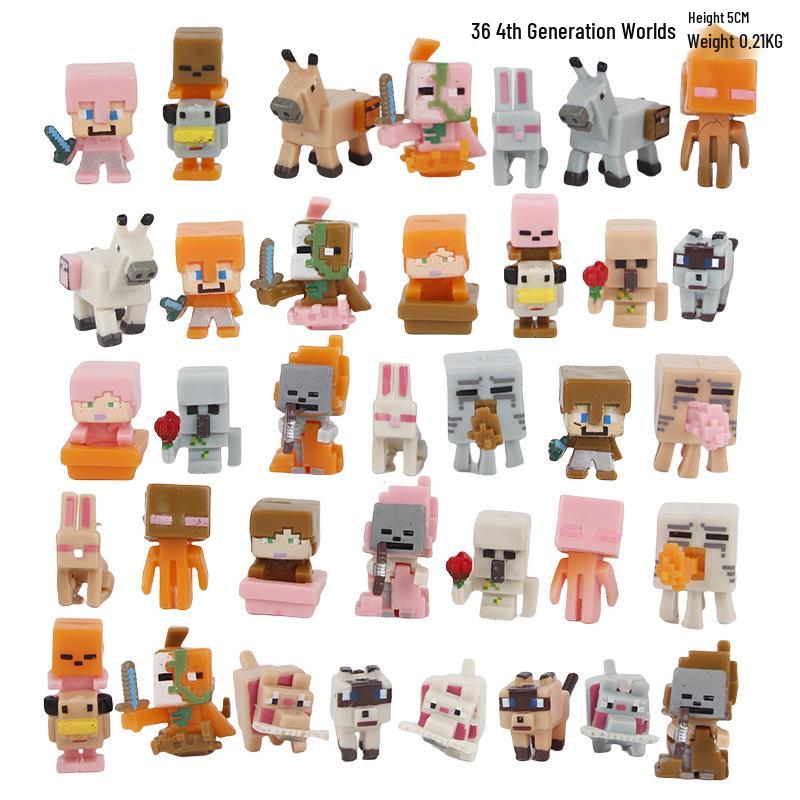 My World Figurines: 36 Styles of 1st-4th Gen Ornaments, Claw Machine Dolls, Cake Decorations & Blind Box Gashapon