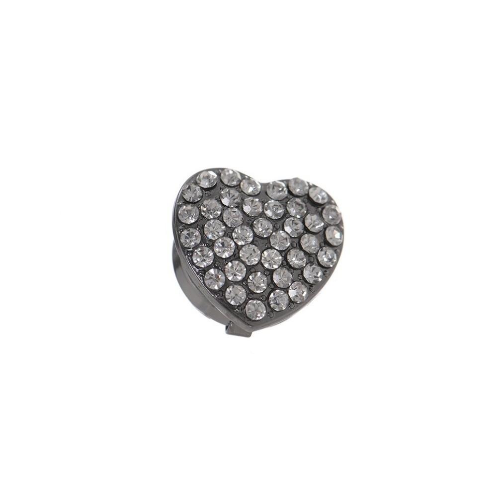 Elegant Flower Sleeve Button Brass Base Button Cover Clip Heart Shape Cufflinks  Suit Accessories