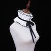 Adjustable Tie Ruffled Collar Vintage For Victorian Age Costumes and Cosplay Halloween Accessory Versatile Collar