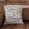 2D Floral Embroidered Pattern Decorative Pillow Covers Pattern Cushion Cover Suitable For Sofa Bedroom Car Pillow Cover
