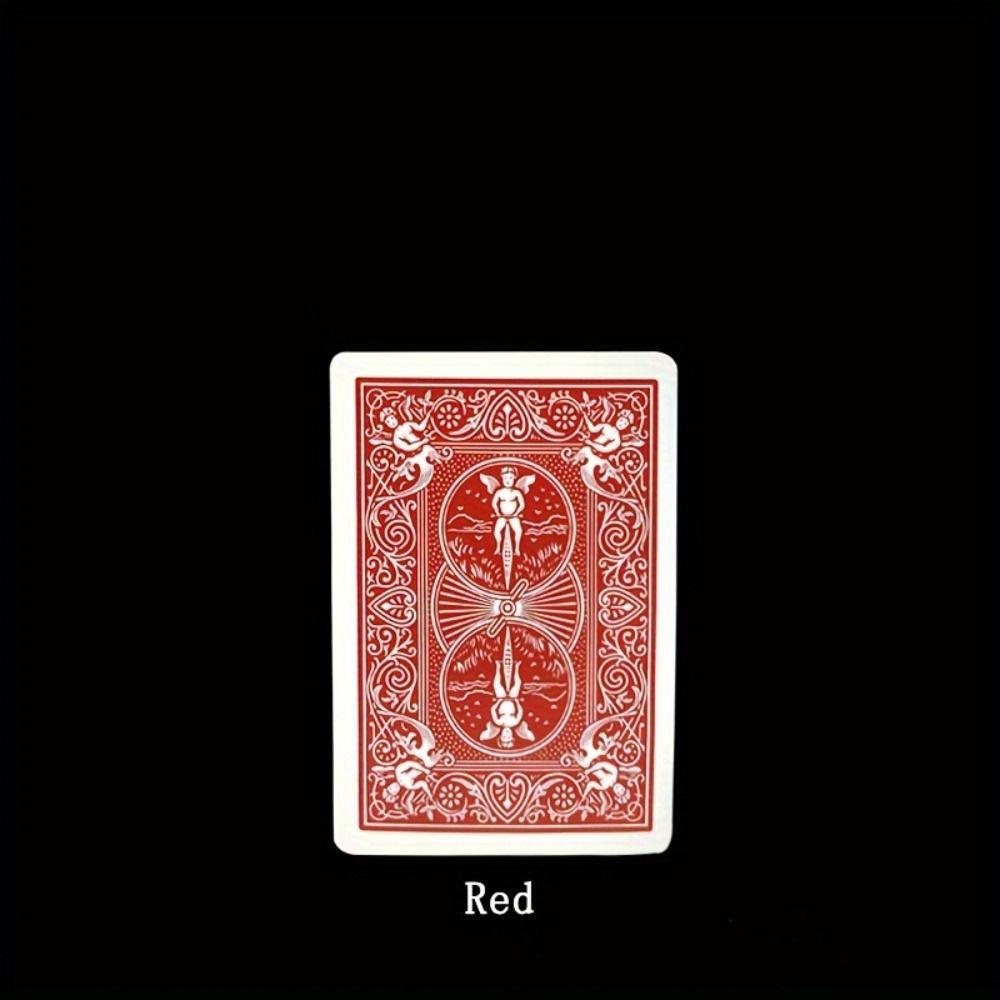 Blue Change Red Changing Color Card Close Up Deck Magic Tricks Card  Player Magic Props