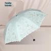 Portable UV Protection Lace Trim Folding Umbrella