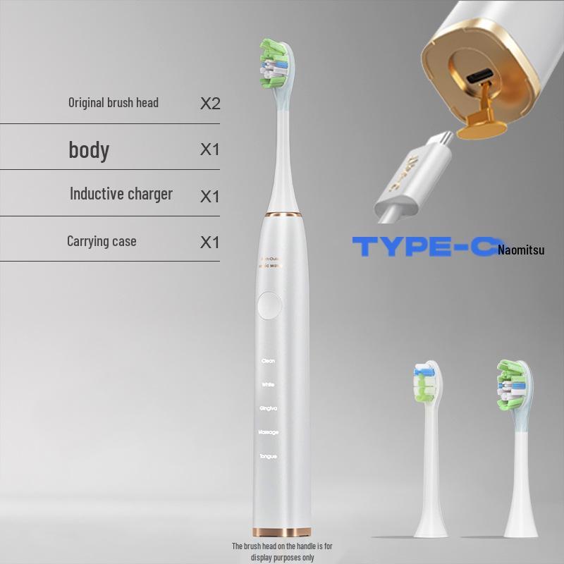 

Luxury Sonic Wave Electric Toothbrush Gift Set - Ideal for Business, Newlyweds, Souvenir, Christmas, with Wireless Charging