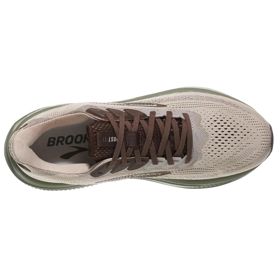Brooks Ghost 17 Chateau Gray Brown Olive Men Sneakers 110442-1D-297