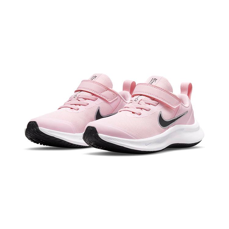 New Nike Star Runner 3 Low Top Running Shoes Light Pink Children Aged 3 7 Years Old