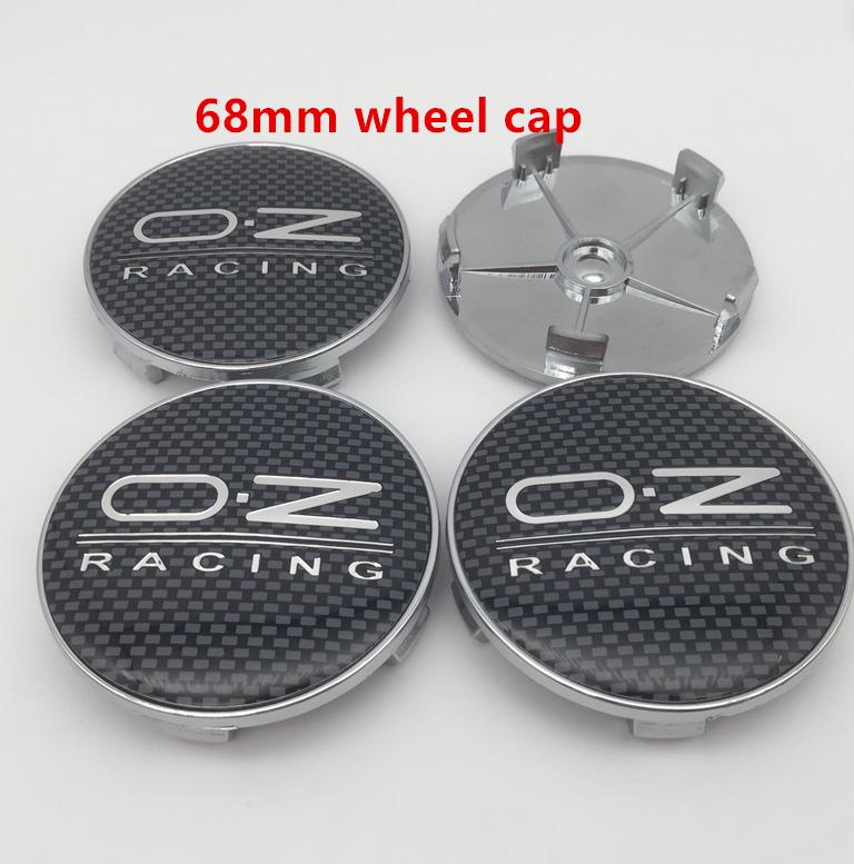 

4pcs 56mm 60mm 65mm 68mm OZ O.Z logo Car emblem Wheel hub Center Cap Badge covers sticker Styling accessories