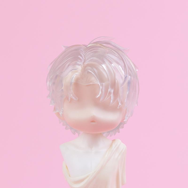OB11 Transparent Parts Head Shell replacement Korean style Plastic Hair Transparent Replacement Doll Hair Head Mold For Dolls