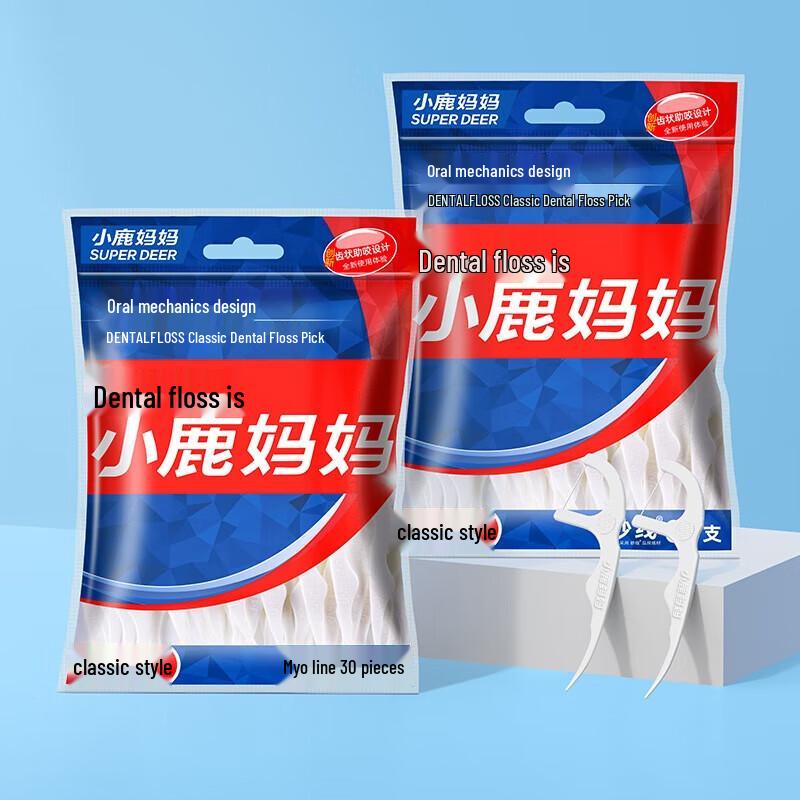 FAWNMUM Classic Smooth Dental Floss Picks