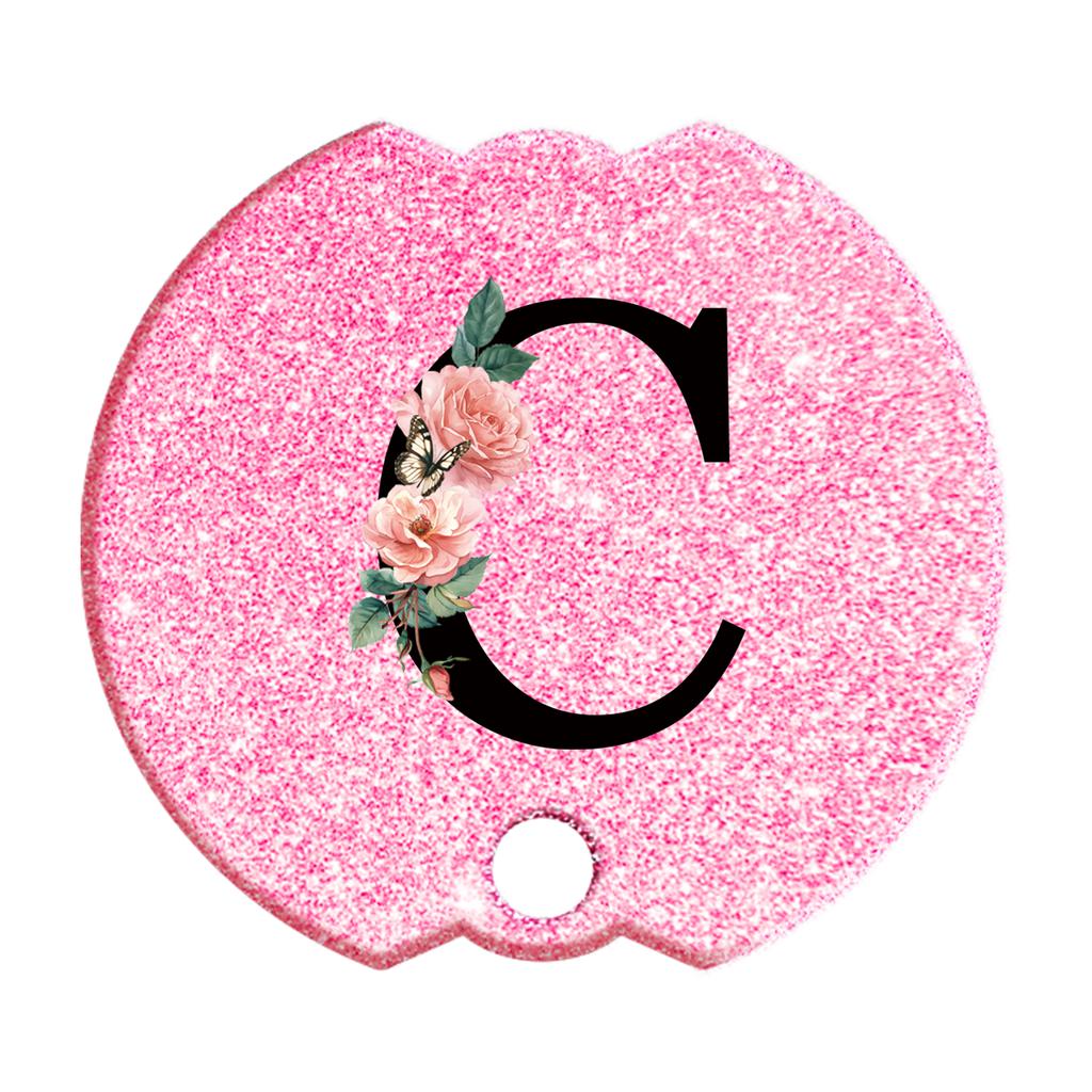 40 Oz Personalized Stanley Tumblers Name Plates for Stanley Tumblers Cup Lid H2.0,Cup Lid Topper Round Name ID Plate Glitter