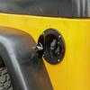 Black Fuel Filler Gas Cap Door Tank Cover Accessories For Jeep Wrangler TJ 97-06
