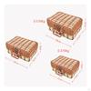 Rattan Suitcase Storage Box Handmade SuitcaseStyle Front Clasp Container 302112cm