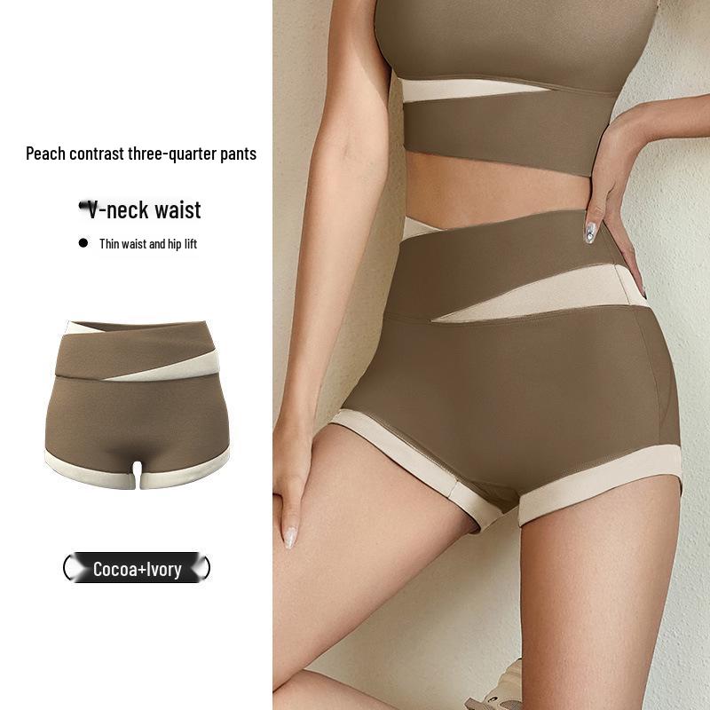 

Peach Hip Women s High Waist Yoga & Running Shorts - Anti-Exposure Fitness Shorts M