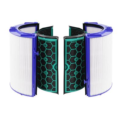 HOUQUA 360° HEPA & Carbon Filter for Dyson HP04 TP04 DP04 HP07 TP07 PH01 PH02, High-Elasticity TPU Integrated Glass Filter, Air Purifier Replacement