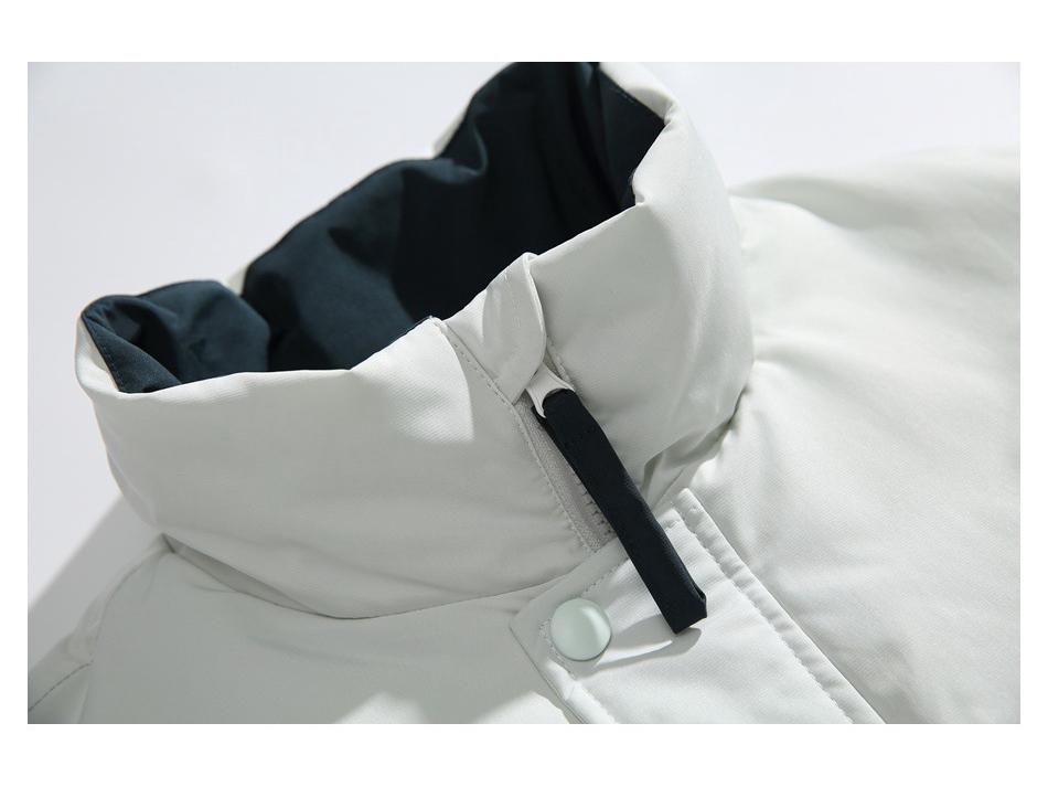 UNDREST Unisex Color Block Stand Collar Cotton Windbreaker Winter Jacket MA48
