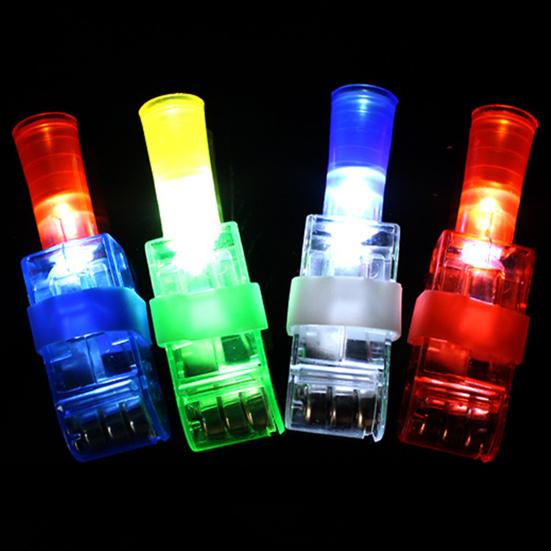 10Pcs Finger Lamp Long-Lasting LED Projection Finger Light Toys Elastic Band