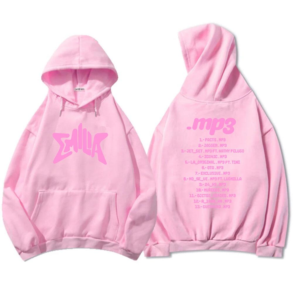 Streetwear Album MP3 Emilia Mernes Hoodies Men Hooded Sweatshirts Sudaderas Hombre Comfortable Long Sleeve Clothes Mens