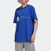 Adidas X Stella McCartney Asmc Logo Tee Sport Round Neck Short Sleeve Women Tops Cobalt-Blue HB7403