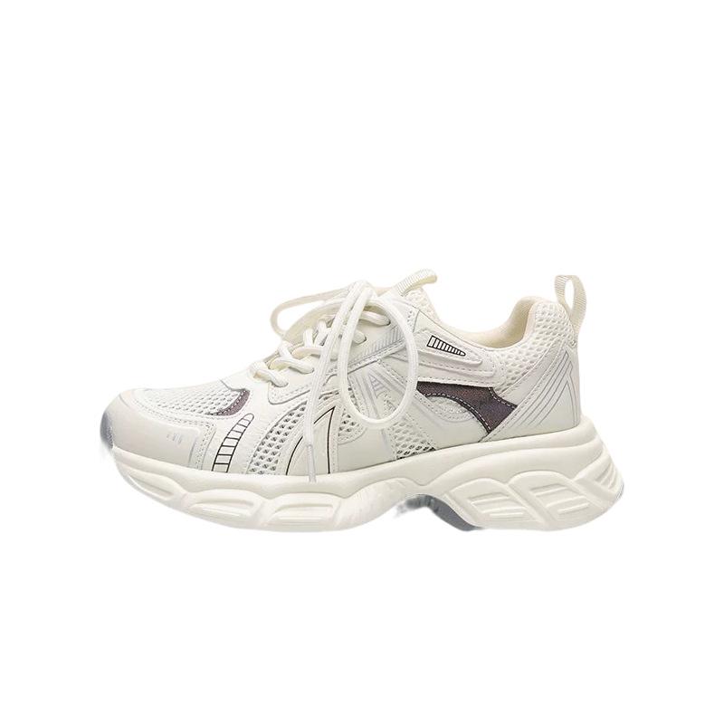 New autumn women's shoes dad shoes breathable mesh niche versatile platform sports shoes casual shoes