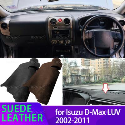 Car Dashmat Dashboard Cover Suede Leather Dash Mat Pad Sunshade for Isuzu D-Max LUV Colorado Rodeo KB LB Canyon RA RC 2002~2011
