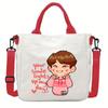 Felix Kpop Band Super Star Printed Crossbody Bag Casual Canvas Shoulder Bags