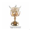 3 Pieces Crystal Candle Holder Elegant Design Decorative Romantic Lighting