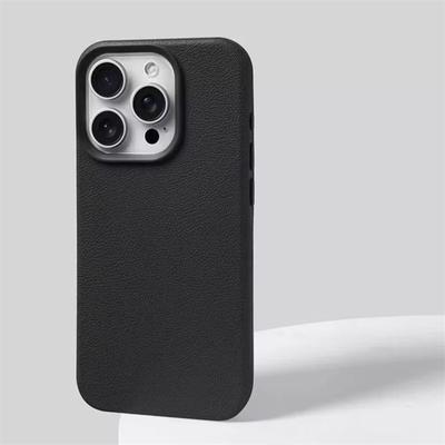 Luxury Soft Matte Silicone Litchi Grain Phone Case For iPhone 16 15 14 13 12 11 Pro Max Plus Shockproof Bumper Cover