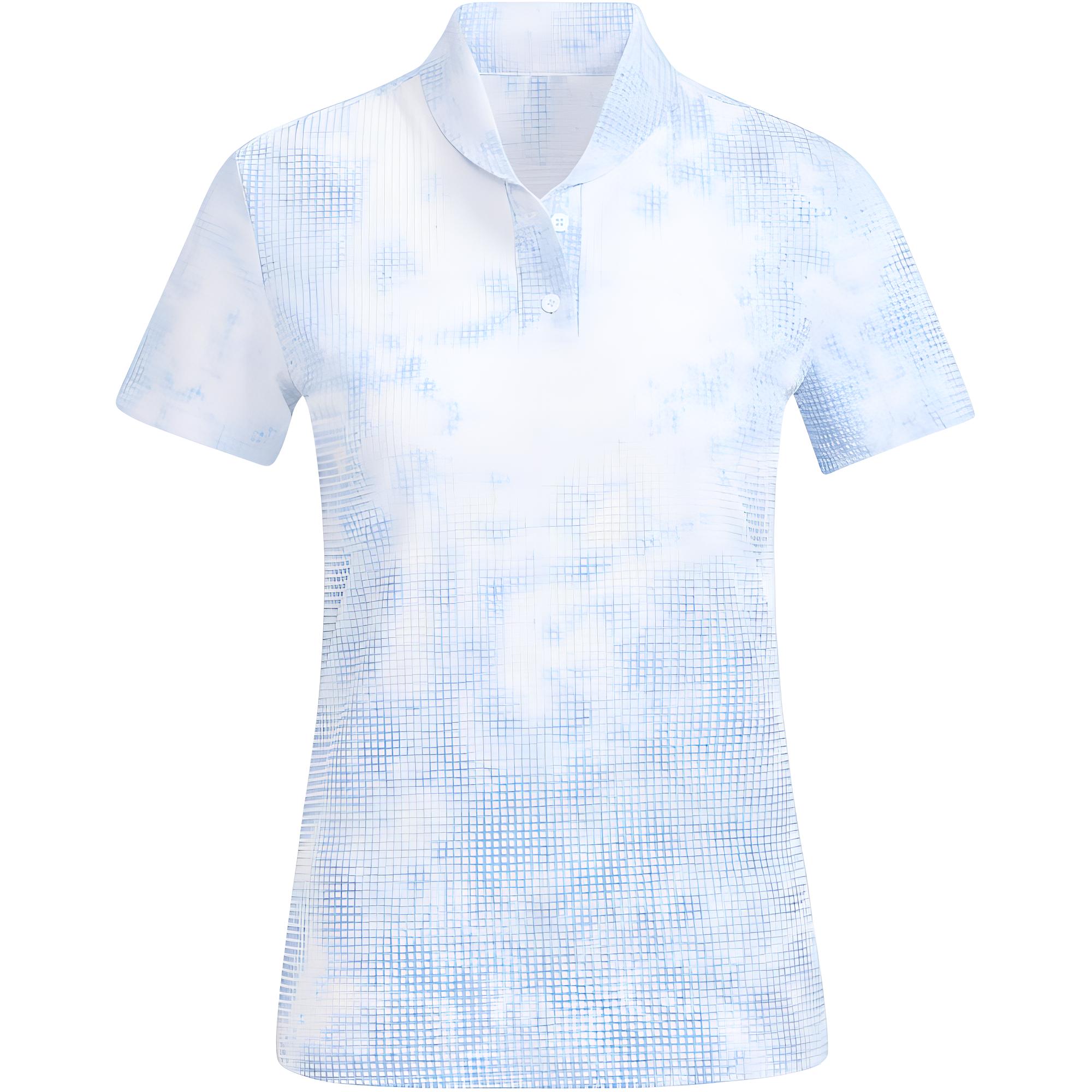Adidas W Pg Spray Polo Embroidered Short Sleeve Polo Shirt Women tops Blue HA0184 XS